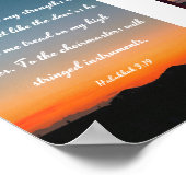 Gott, der Herr, ist meine Stärke - Bibel Poster (Ecke)