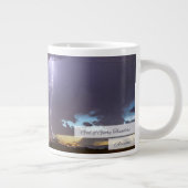Gott der Herrlichkeit Thunders Psalm 105:39 KJV Jumbo-Tasse (Rechts)