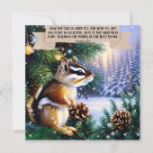 Gott der Hoffnung Bibel Verse Chipmunk Weihnachten (Vorderseite)