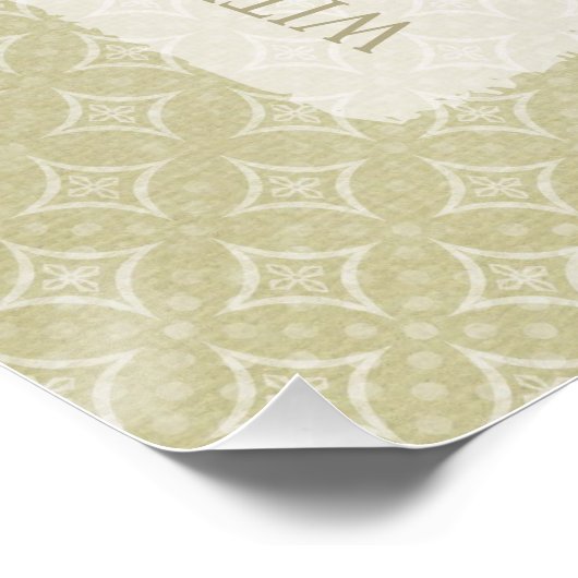 Gott der Hoffnung Fülle dich mit Freude und Friede Poster (Ecke)