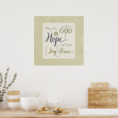 Gott der Hoffnung Fülle dich mit Freude und Friede Poster (Küche)