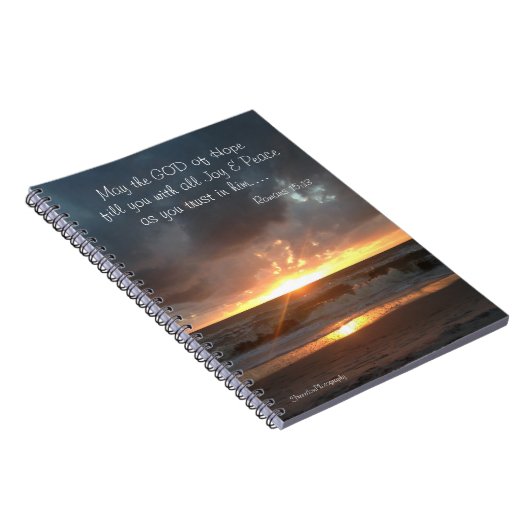 Gott der Hoffnung Notebook Notizblock (Rechte Seite)