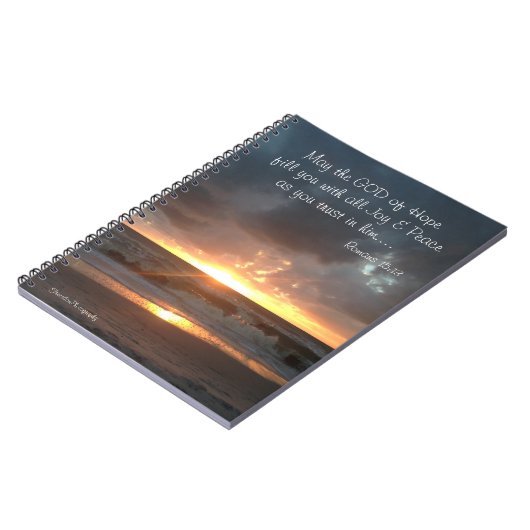 Gott der Hoffnung Notebook Notizblock (Linke Seite)