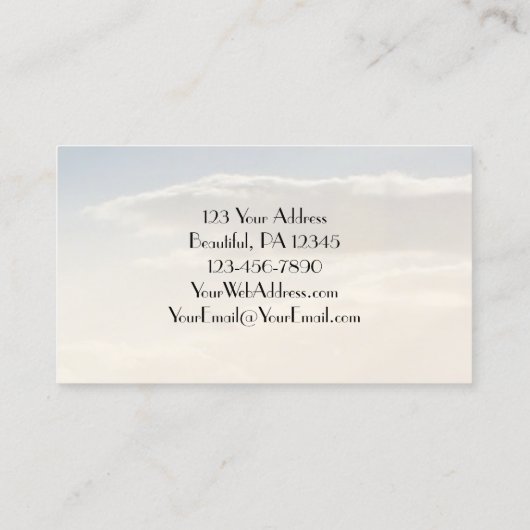 Gott der Hoffnung, Römer 15:13 Bibelverse, irische Visitenkarte (Rückseite)