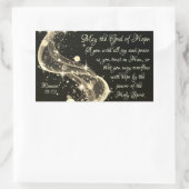 Gott der Hoffnung, Römer 15:13 Bibelverse, Weihnac Rechteckiger Aufkleber (Tasche)