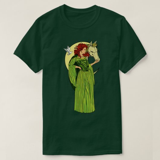 Gott der keltischen Mythologie Rhiannon T-Shirt (Design vorne)