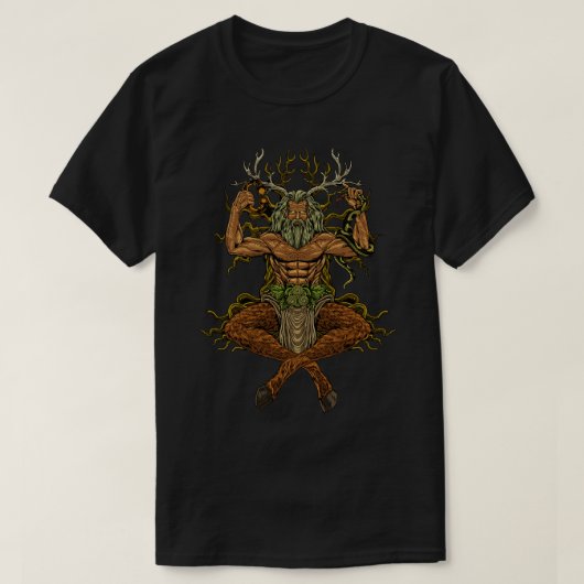 Gott der keltischen Mythologie T-Shirt (Design vorne)