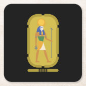 Gott der Sonne Rechteckiger Pappuntersetzer (Vorderseite)