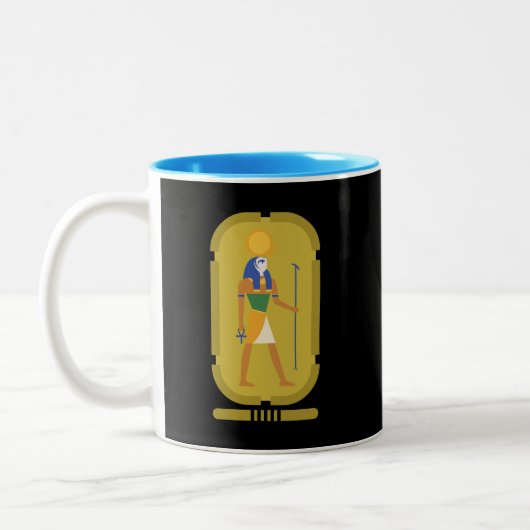 Gott der Sonne Zweifarbige Tasse (Links)
