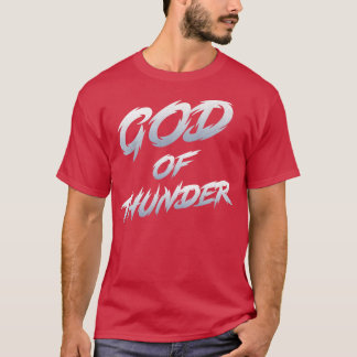 Gott der Thunder-Typografie T-Shirt