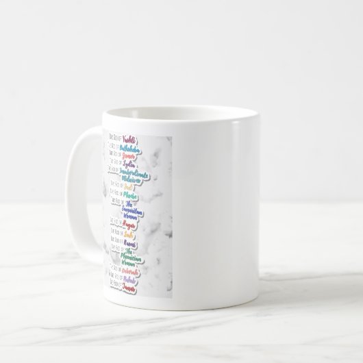 Gott der Töchter Kaffeetasse (Vorderseite Links)