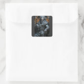 Gott der Unterwelt Quadratischer Aufkleber (Tasche)