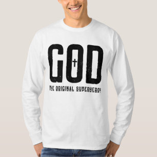 Gott der ursprüngliche Superhelden kreuzen den lan T-Shirt