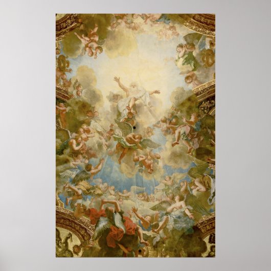 Gott der Vater Allmächtig von Antoine Coypel Poster (Vorne)