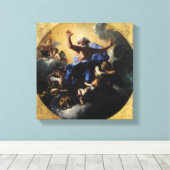 Gott, der Vater, der von Engeln getragen wird Leinwanddruck (Insitu (Holzboden))