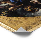 Gott, der Vater, der von Engeln getragen wird Poster (Ecke)