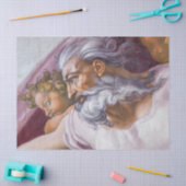 Gott der Vater, Sixtinische Kapelle von Michelange Seidenpapier (Basteln)
