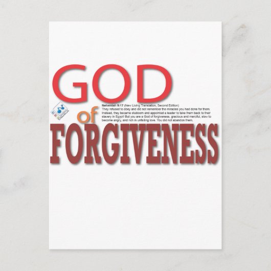 Gott der Vergebung Postkarte (Vorderseite)