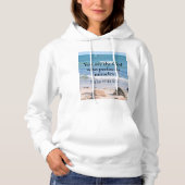 Gott, der Wunder vollbringt Ozean Blue Bible Verse Hoodie (Vorderseite)