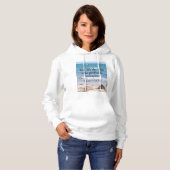 Gott, der Wunder vollbringt Ozean Blue Bible Verse Hoodie (Vorne ganz)