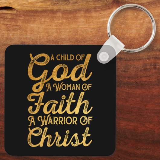 Gott des Kindes Frau des Kriegers des Glaubens Jes Schlüsselanhänger (Rückseite)