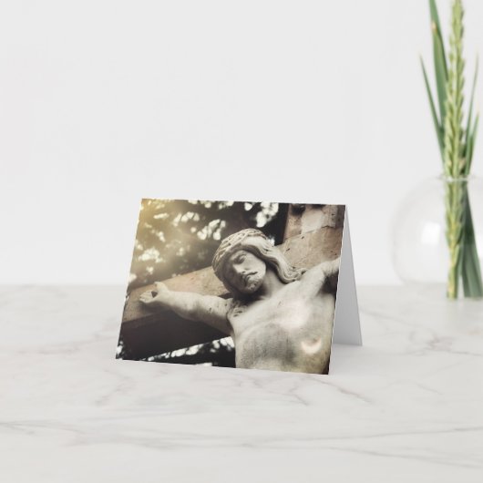 Gott dient dem Glauben und der Liebe Dankeskarte (Vorderseite)