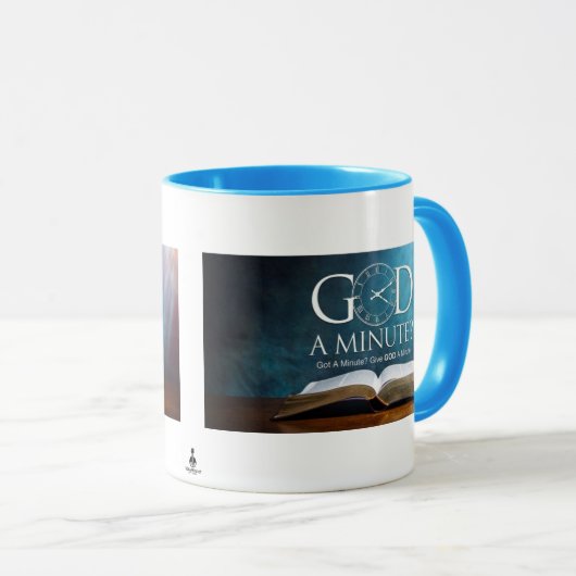 Gott, eine Minute? Tasse (VorderseiteRechts)