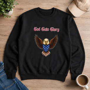 Gott Eingeweide Ruhm Patriotische amerikanische St Sweatshirt