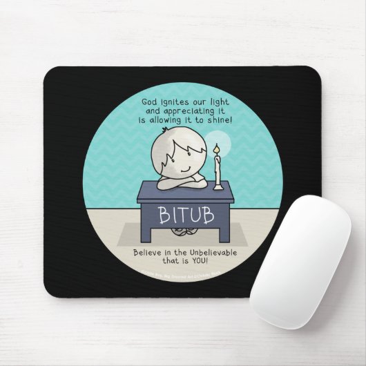 Gott entzündet unseren Lichtmäuse-Pad Mousepad (Mit Mouse)