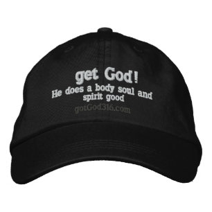 Gott! Er macht einen Körper gut. gotGod316.com Bestickte Kappe