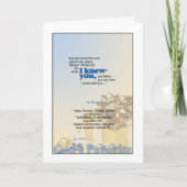 Gott erfreut sich in Ihnen - Jeremiah 1:5 Karte (Vorderseite)