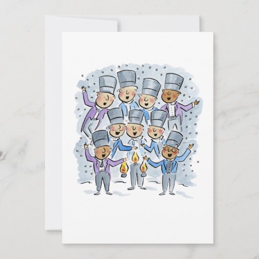 Gott Erholung Ye Merry Gentlemen Einladung (Vorderseite)