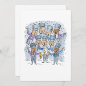 Gott Erholung Ye Merry Gentlemen Einladung (Vorne/Hinten)