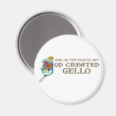 Gott erschaffen Cello Magnet (Vorderseite/Rückseite)
