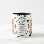Gott erschaffen ChowChow Dog Tasse (Zentrum)