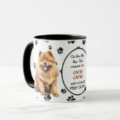 Gott erschaffen ChowChow Dog Tasse (Vorderseite Links)