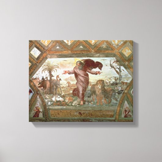 Gott erschaffen die Erde Leinwanddruck (Vorderseite)