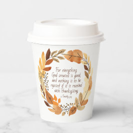 Gott erschaffen Gut | Erntedank Kreath | Neutrale Pappbecher