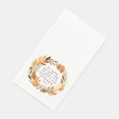 Gott erschaffen Gut | Erntedank Kreath | Neutrale Serviette (Ecke)