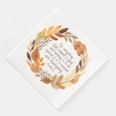 Gott erschaffen Gut | Erntedank Kreath | Neutrale Serviette (Ecke)