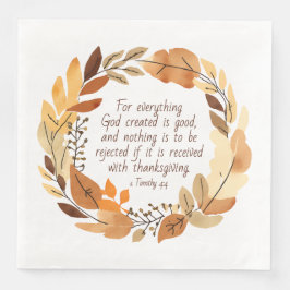 Gott erschaffen Gut | Erntedank Kreath | Neutrale Serviette