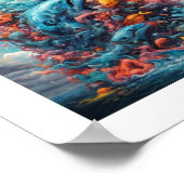 Gott erschafft Wesen des Wassers Poster (Ecke)