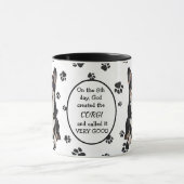 Gott erschuf das Kardigan Welsh Corgi Tasse (Zentrum)