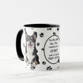 Gott erschuf das Kardigan Welsh Corgi Tasse (Vorderseite Links)