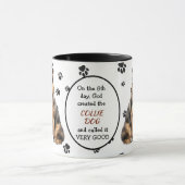 Gott erschuf den Collie Dog Tasse (Zentrum)