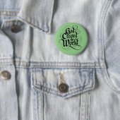 Gott erschuf die Welt Button (Beispiel)