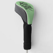 Gott erschuf die Welt Golf Headcover (angewinkelt)