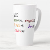 Gott erschuf mich Sammlung Latte Tasse (Rechte Ecke)