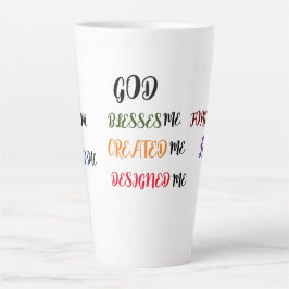 Gott erschuf mich Sammlung Latte Tasse