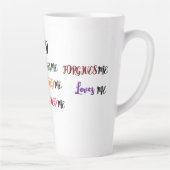 Gott erschuf mich Sammlung Latte Tasse (Rechts)